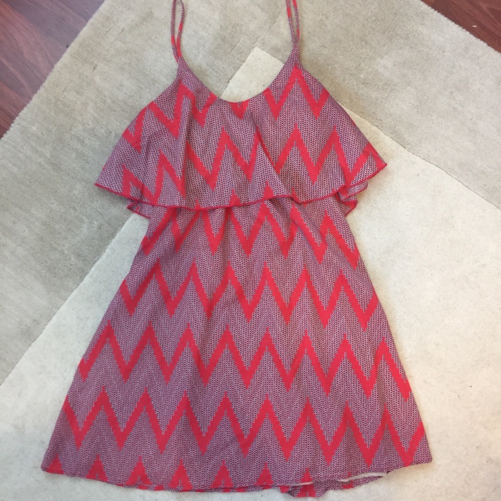 Chevron Two-Tier Dress