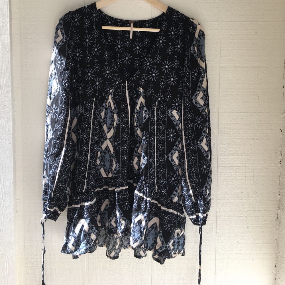 Free people down by the bay tunic