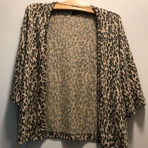 Animal print cardigan
