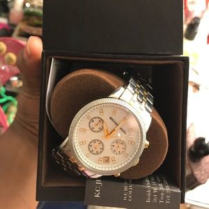Michael kors two tone gold and silver