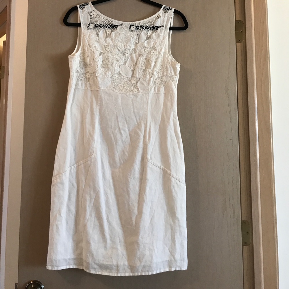 Cream Jessica Simpson cotton mini dress