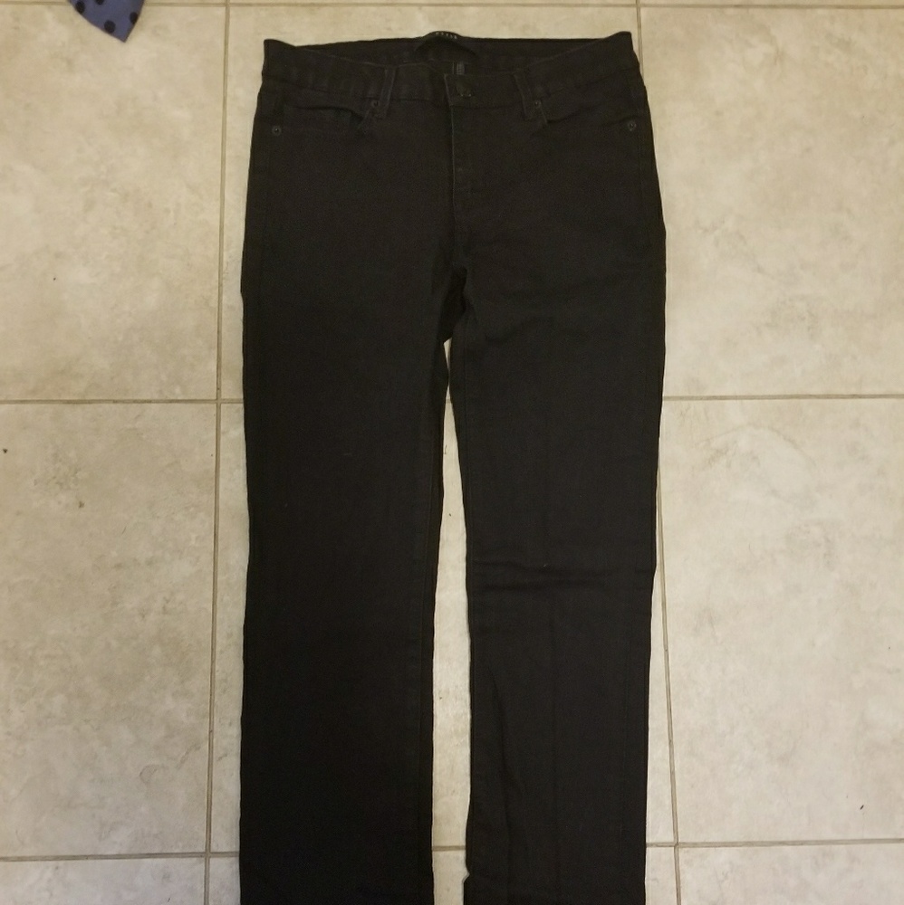 DSTLD cigarette mid rise black skinny jean