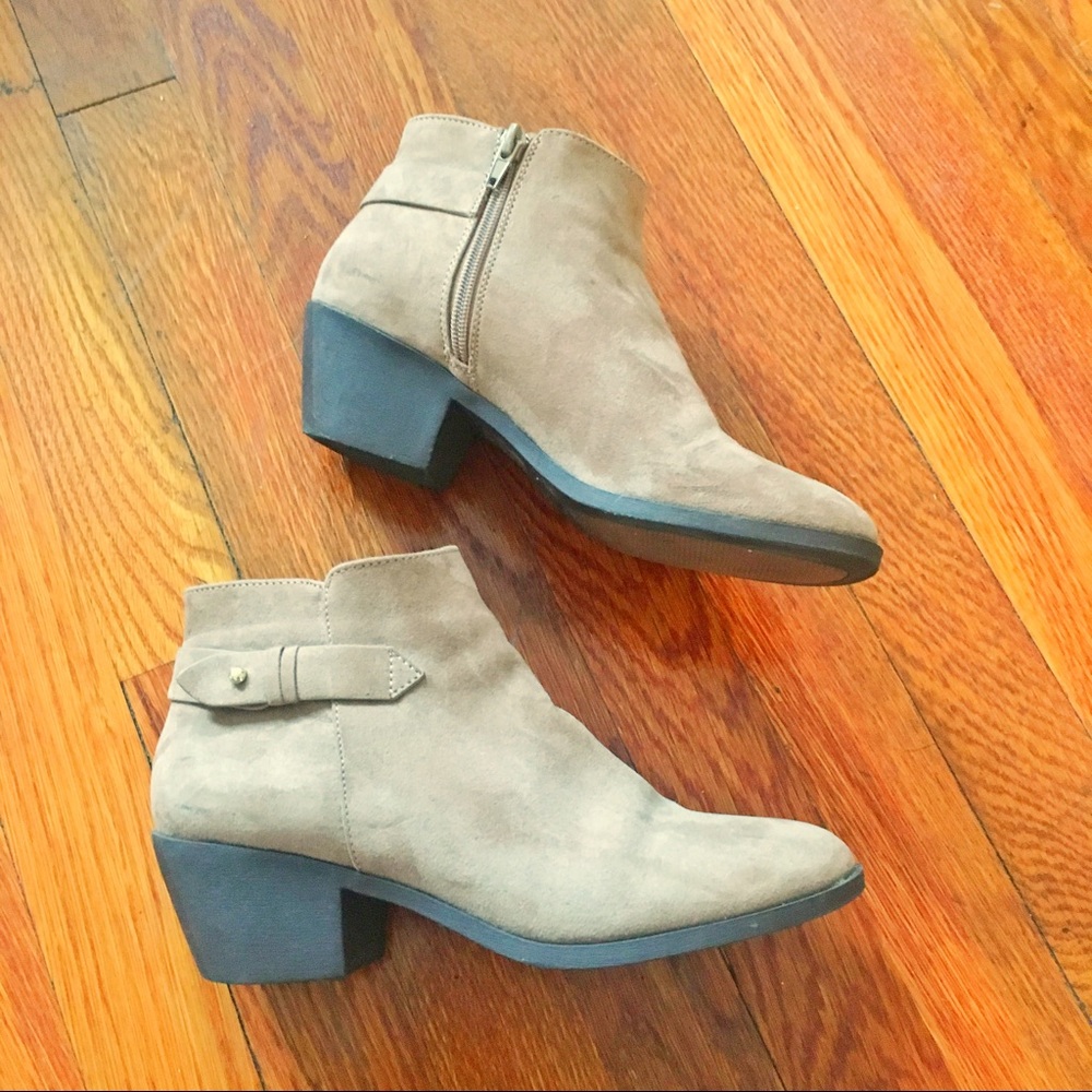 Classic Neutral Low-Heel Ankle Booties