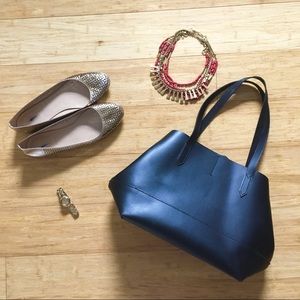 J Crew Metallic Flats