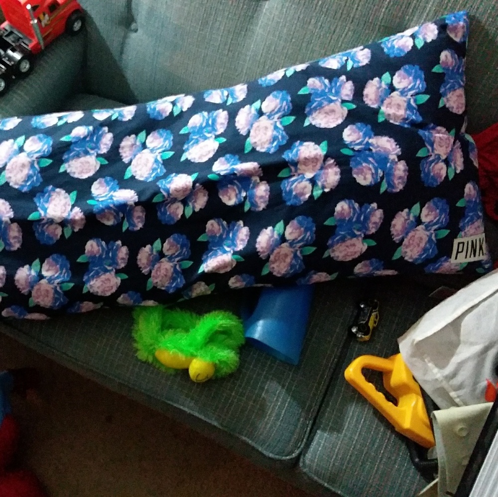 Floral body pillow