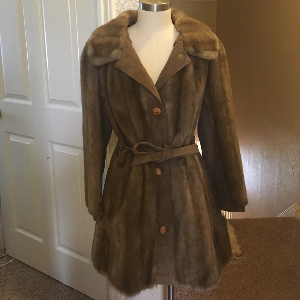 60s Plush Acrylic Mink Coat- Perfect condition!