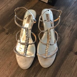 Badgley Mischka wedding shoes!
