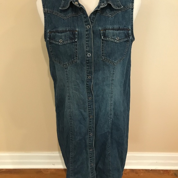 Motherhood Maternity Dresses Maternity Blue Denim Knee Length Dress Medium Poshmark