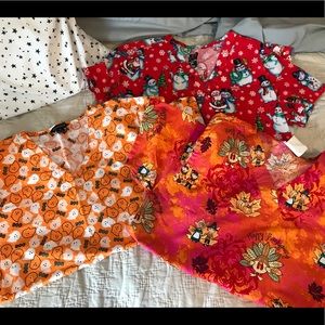 Holiday Scrub Top Bundle