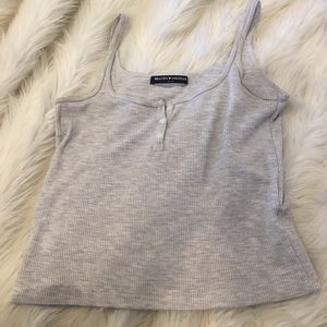 Cropped grey  tank top