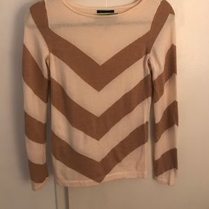 Beige and white cardigan