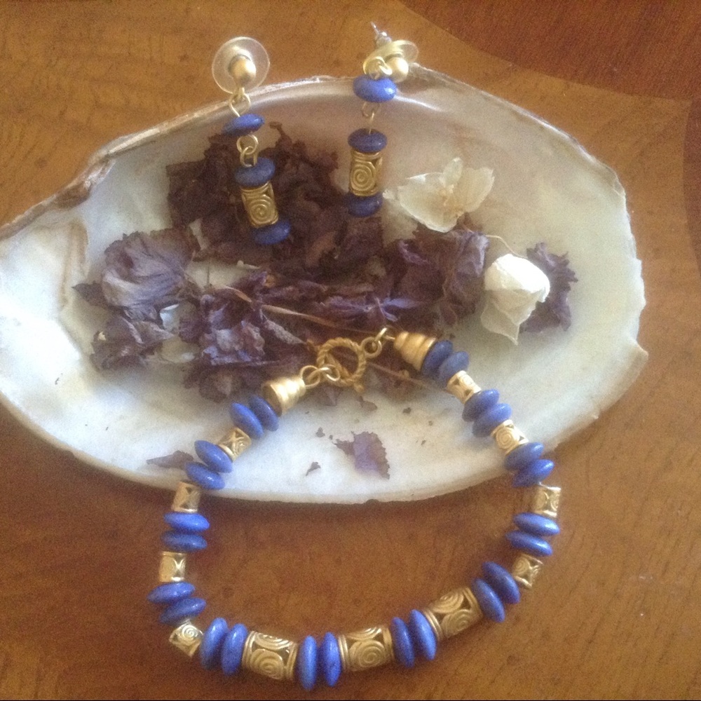 Precolombianos Bacelet and Matching Earrings
