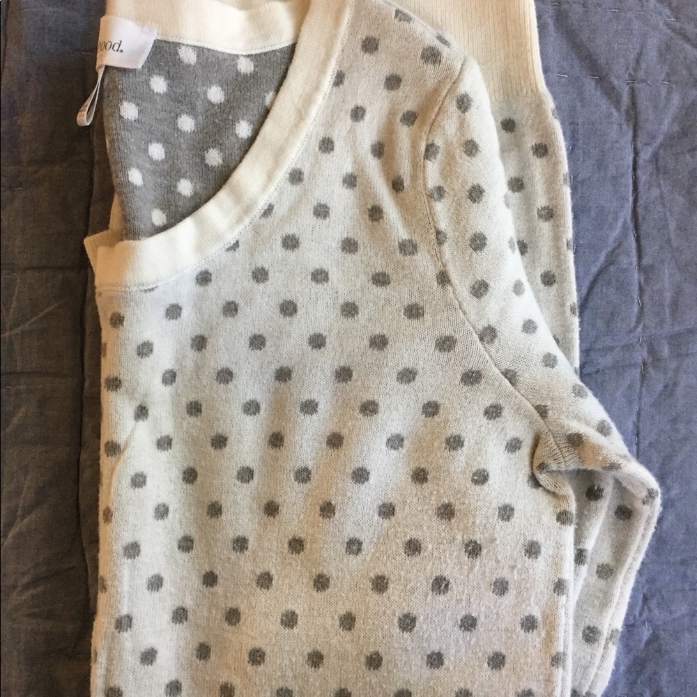Polka Dot Maternity Sweater