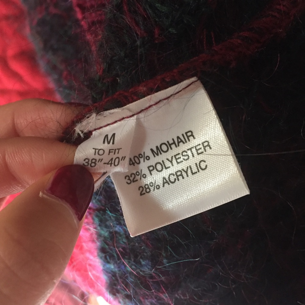 Vintage EDINBURGH Plaid Mohair Sweater - Picture 3 of 3