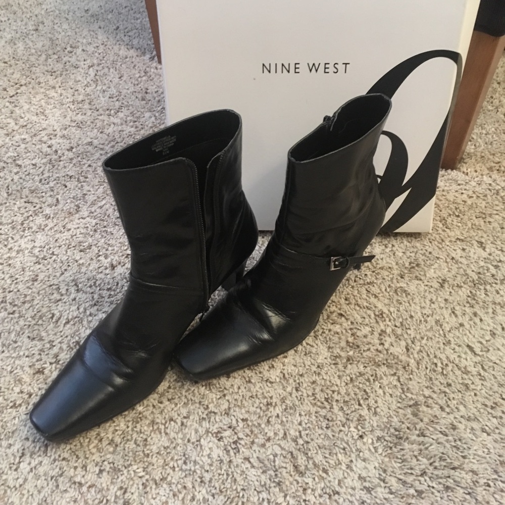 Black ankle boots