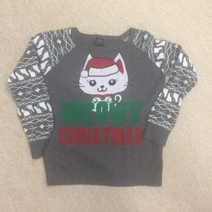 LOL Vintage - Girls Meowy Christmas Sweater
