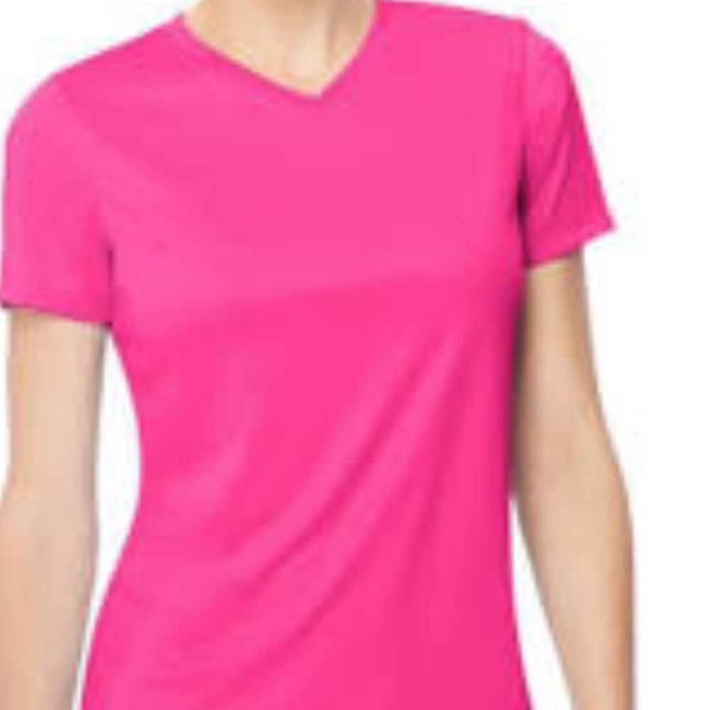 Pink Lucy v neck workout shirt