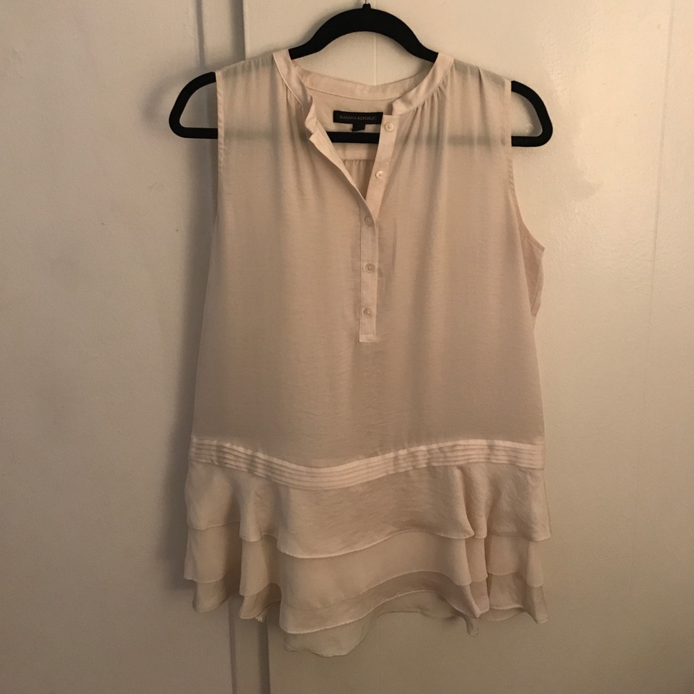 Cream silk blouse