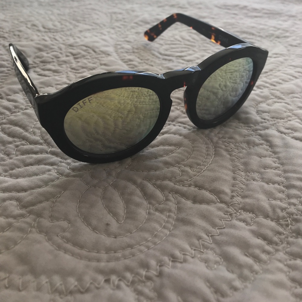 DIFF Eyewear yellow Dime sunglasses