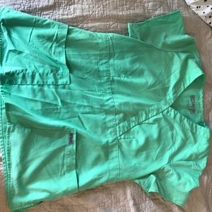 Mint Green Grey's Anatomy Scrub Top