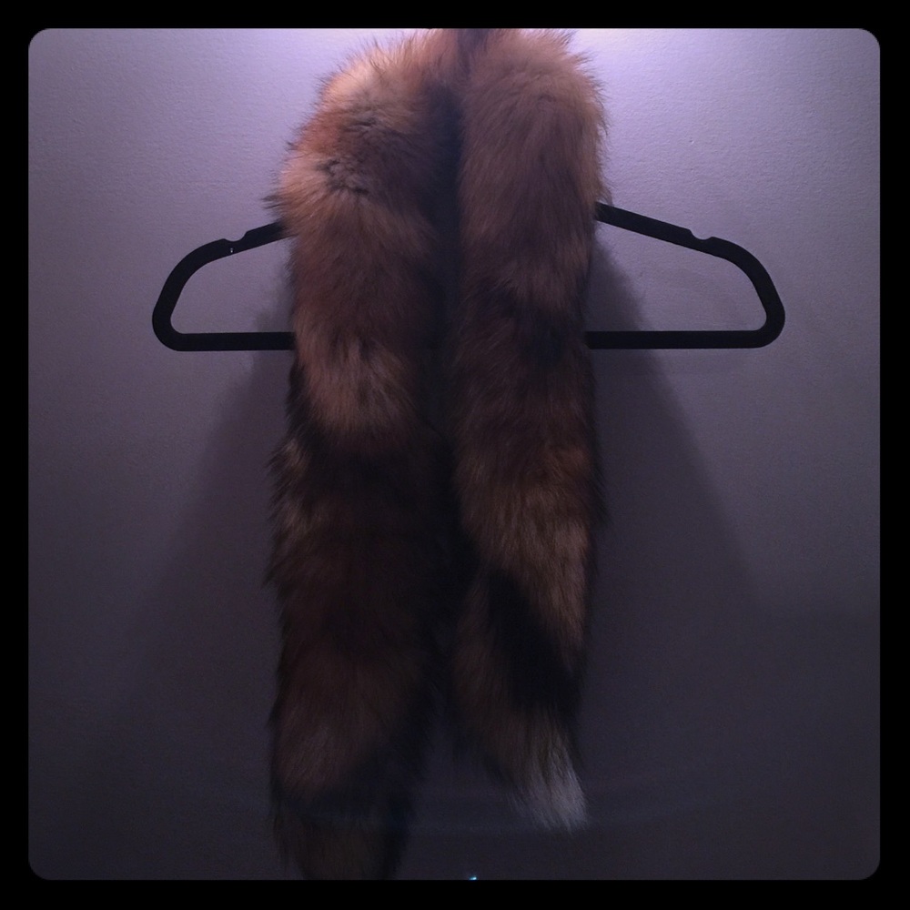 Fox tail fur