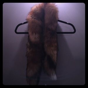 Fox tail fur