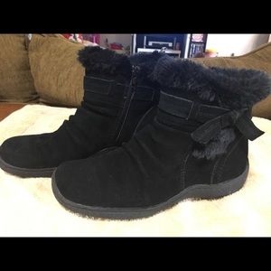 Black suede Booties 7M