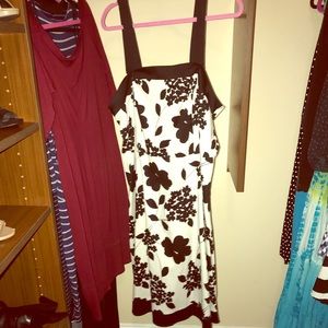 Plus size fit and flare dress.