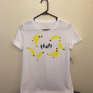 NWT-Sale! Kate Spade - that’s bananas tee.