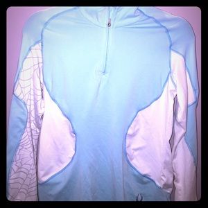 Spyder women's 8 pullover 3/4 zip mint green