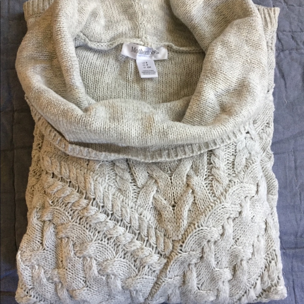Maternity Cowl neck knit sweater