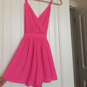 Hot pink night/day romper