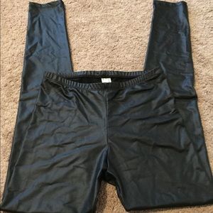 Faux leather leggings
