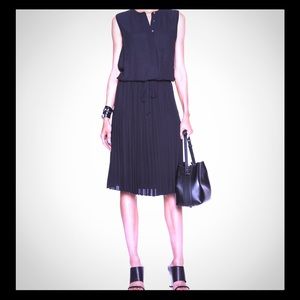 Vince Pleated Shift Dress