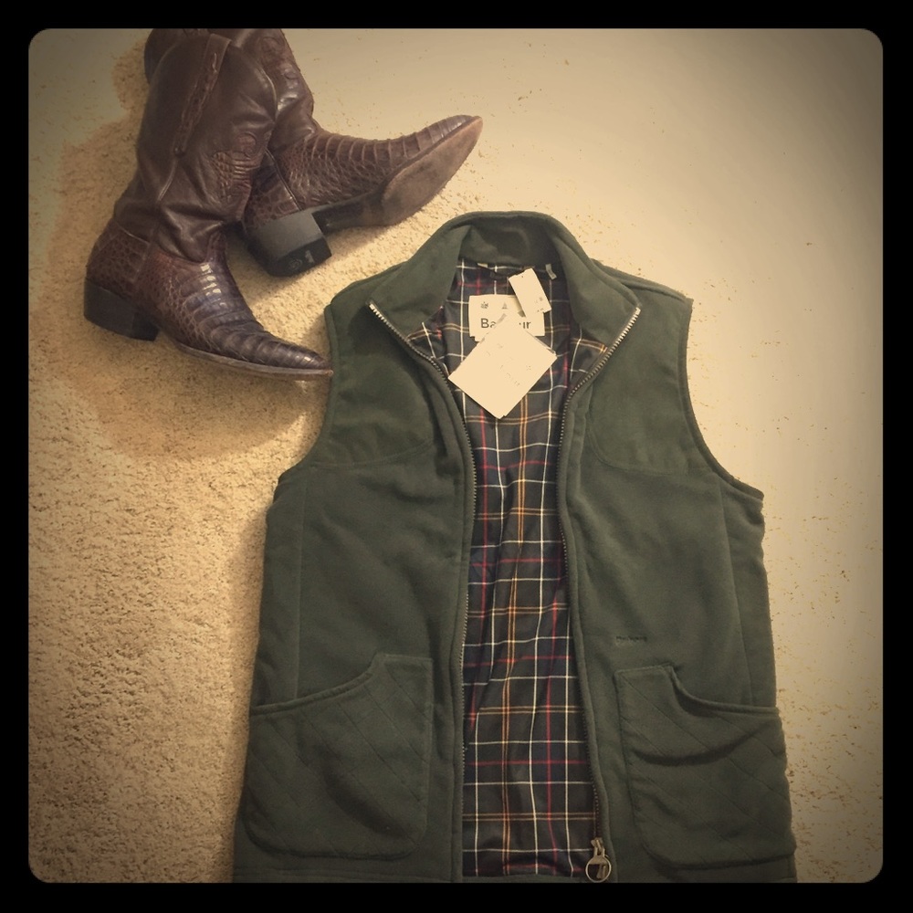 Brand new, never worn Barbour vest