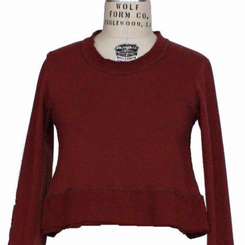 Neesh by Dar Shirt Top Sweater S M Chocolate NWT
