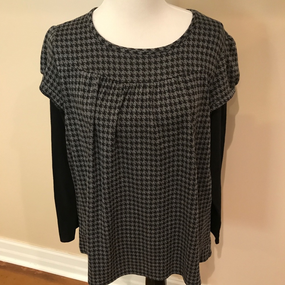 Motherhood maternity black gray sweater shirt XL