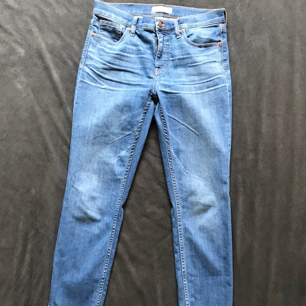 Madewell skinny jeans.