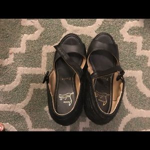 Christian louboutin espadrilles wedge sandals