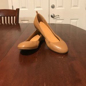 J.CREW Tan Leather Flats