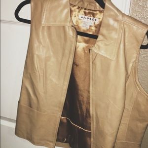 Leather vest
