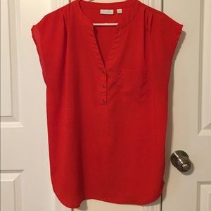Red NEW YORK & COMPANY blouse