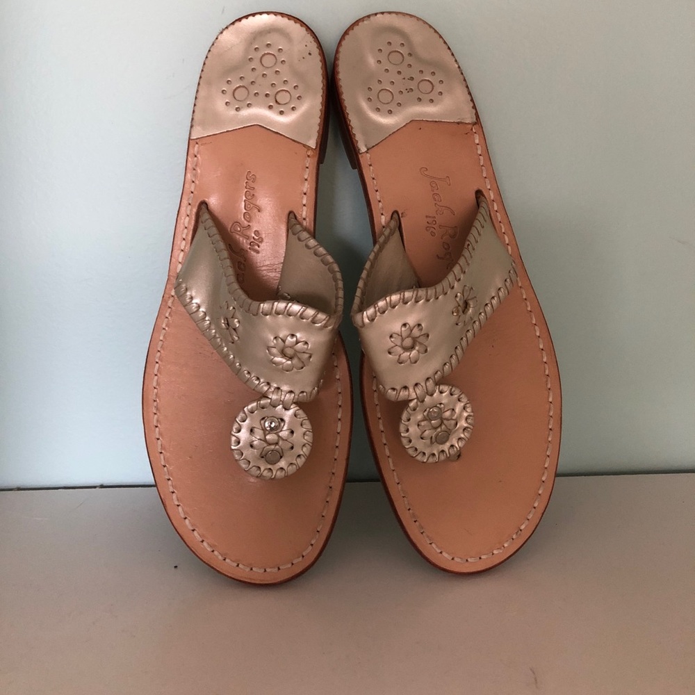 Size 12 gold Jack Rogers sandals