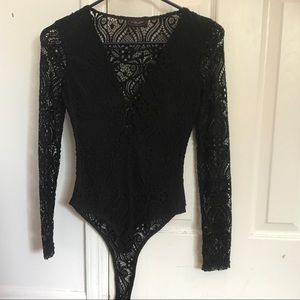 Sexy black bodysuit