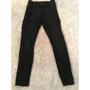 Lace Up Express Jeans
