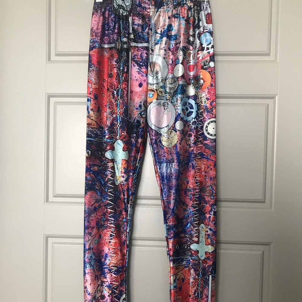 Mexican Cross & Gears Leggings