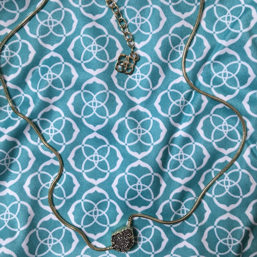 Kendra Scott Gold Drusy Necklace