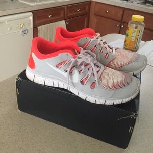 Tangerine Nike free runs