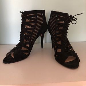 Size 12 Black Cage Sandals Nine West