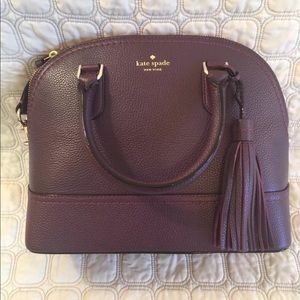 Kate Spade Carli McCall satchel mahogany NWT